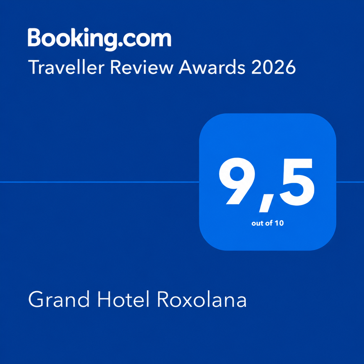 BOOKING.COM TRAVELLER REVIEW AWARDS 2026